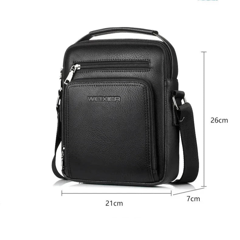 Victor | Men's Vintage Leather Small Crossbody Messenger Bag
