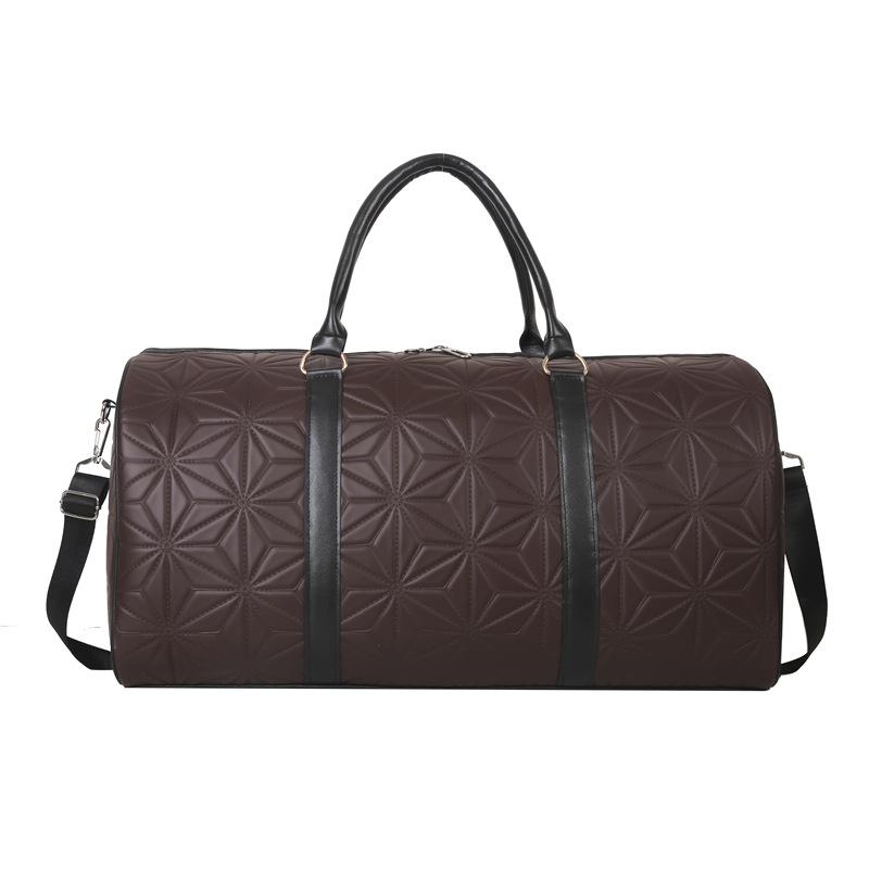 Large Capacity Leather Duffle Bag