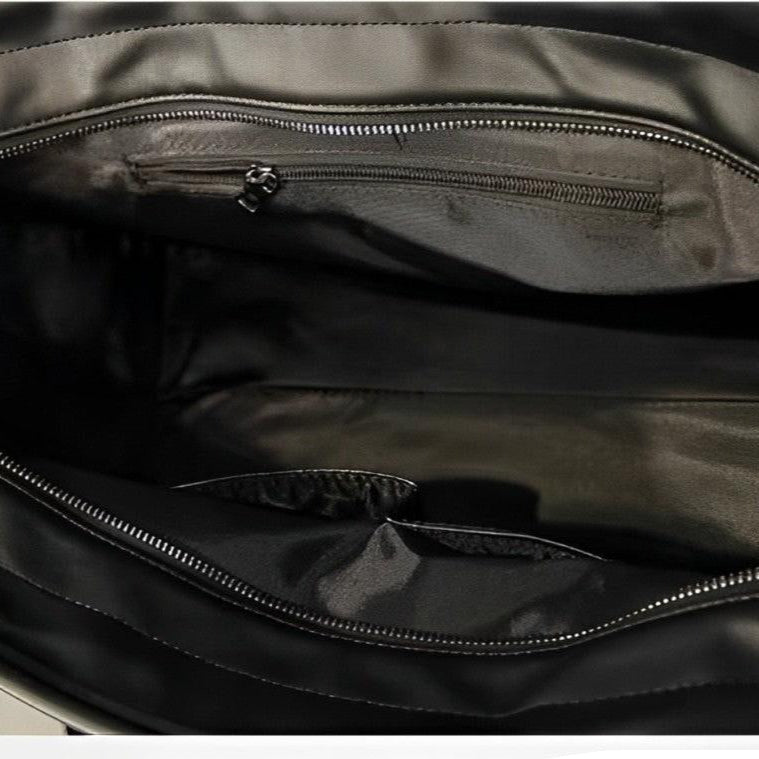Men's Large Capacity Faux Leather Travel Duffle Bag