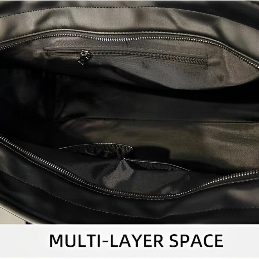 Lucas | Large Capacity Faux Leather Travel Duffle Bag