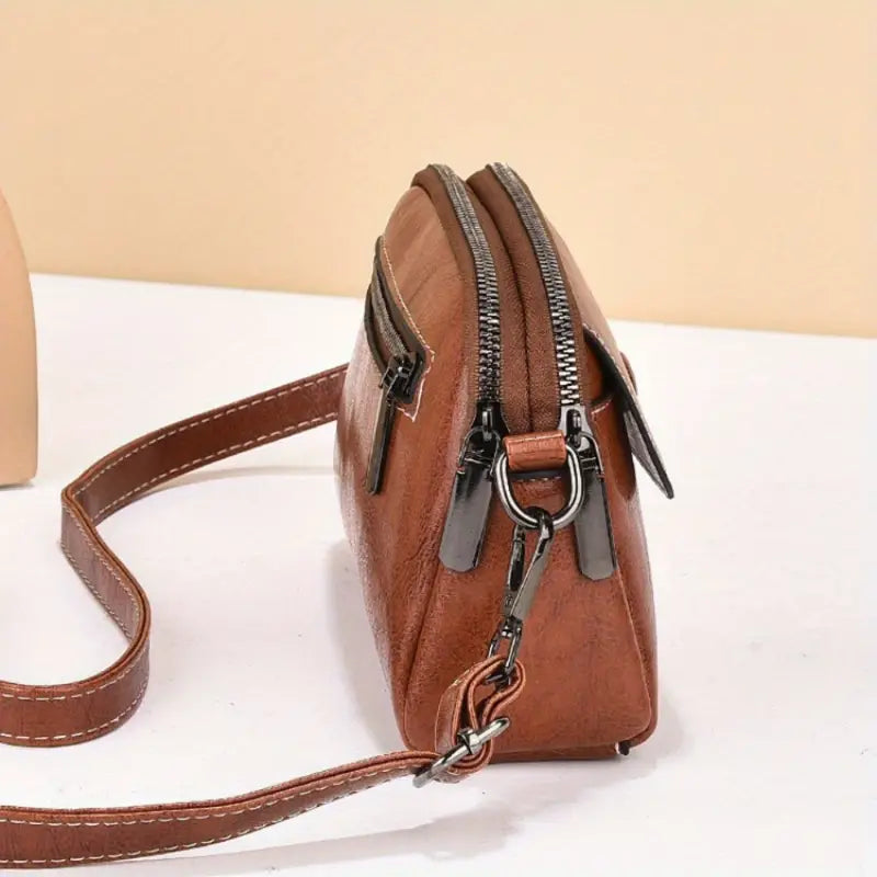Emma | Women's Simple Leather Crossbody Sling Bag