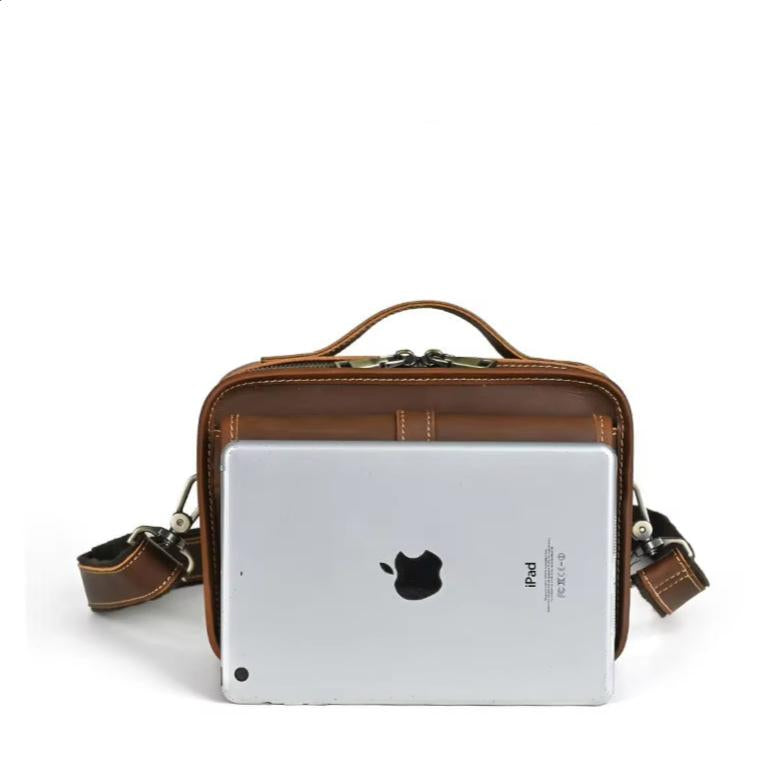 Henry | Men's Retro Leather Small Crossbody Messenger Handbag
