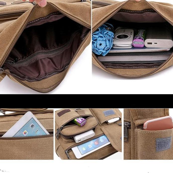Calvin | Men's Canvas Crossbody Messenger Bag