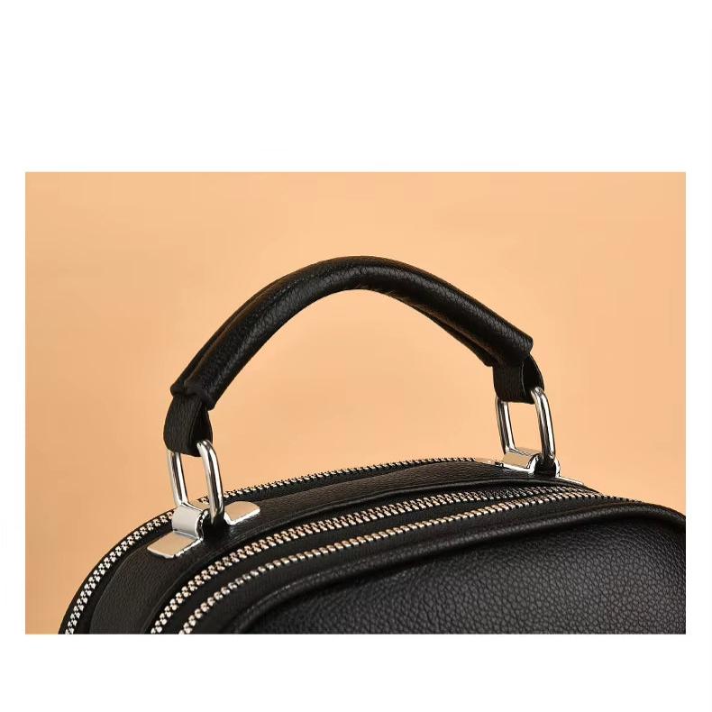 Emma | Women's Small Compact Multi-Zip Crossbody Handbag