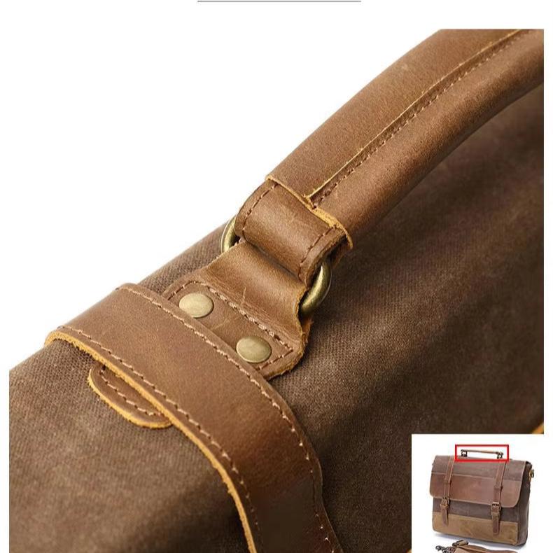 Thomas | Men's Vintage Water-Resistant Canvas Crossbody Messenger Travel Bag