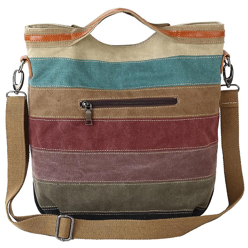Oliver | Men's Canvas Stripes Crossbody Messenger Handbag