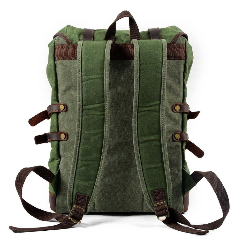 Juniper | Vintage Waxed Canvas Rucksack Travel Backpack