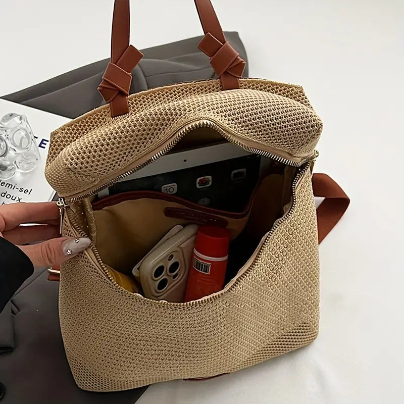 Colleen | Women's Chic Woven Backpack