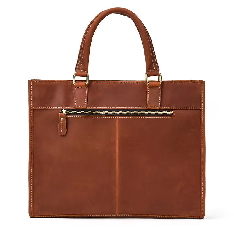 Men's Vintage Leather Travel Crossbody Messenger Handbag