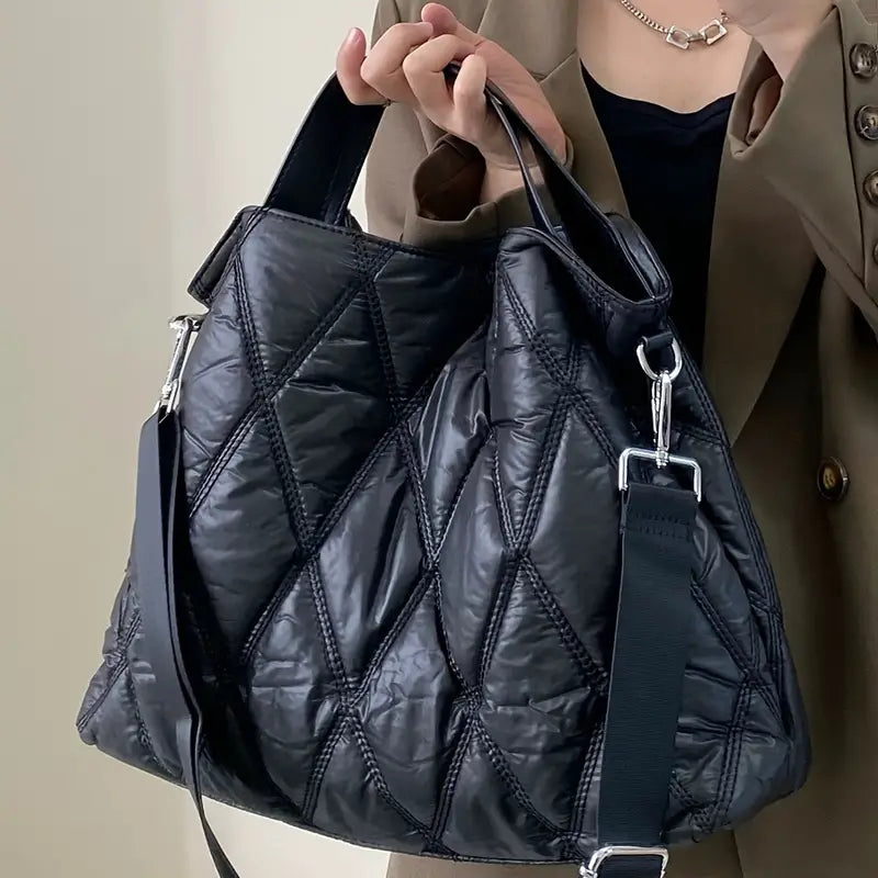 Lila | Women's Lightweight Puffer Crossbody Messenger Handbag