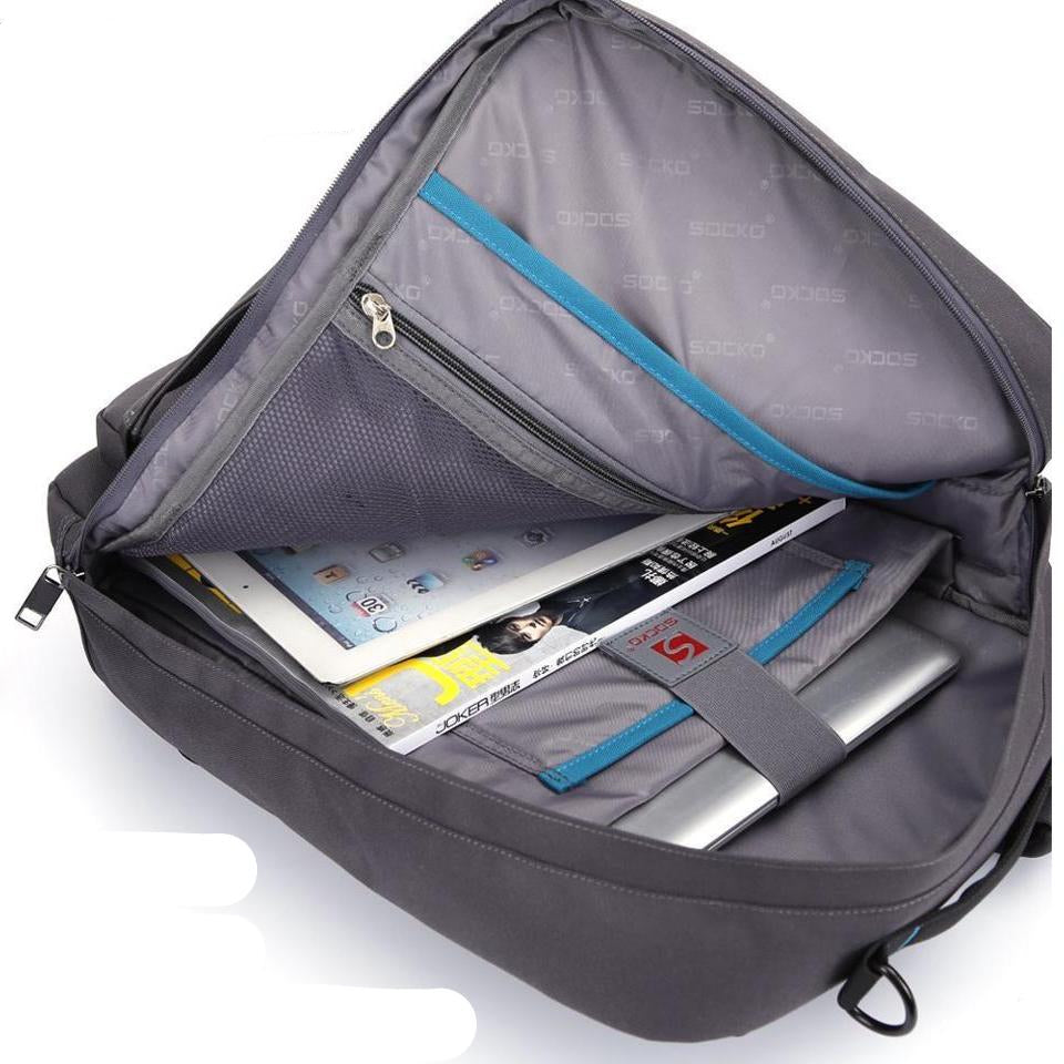 Shockproof Convertible Large Travel Hiking Laptop Backpack