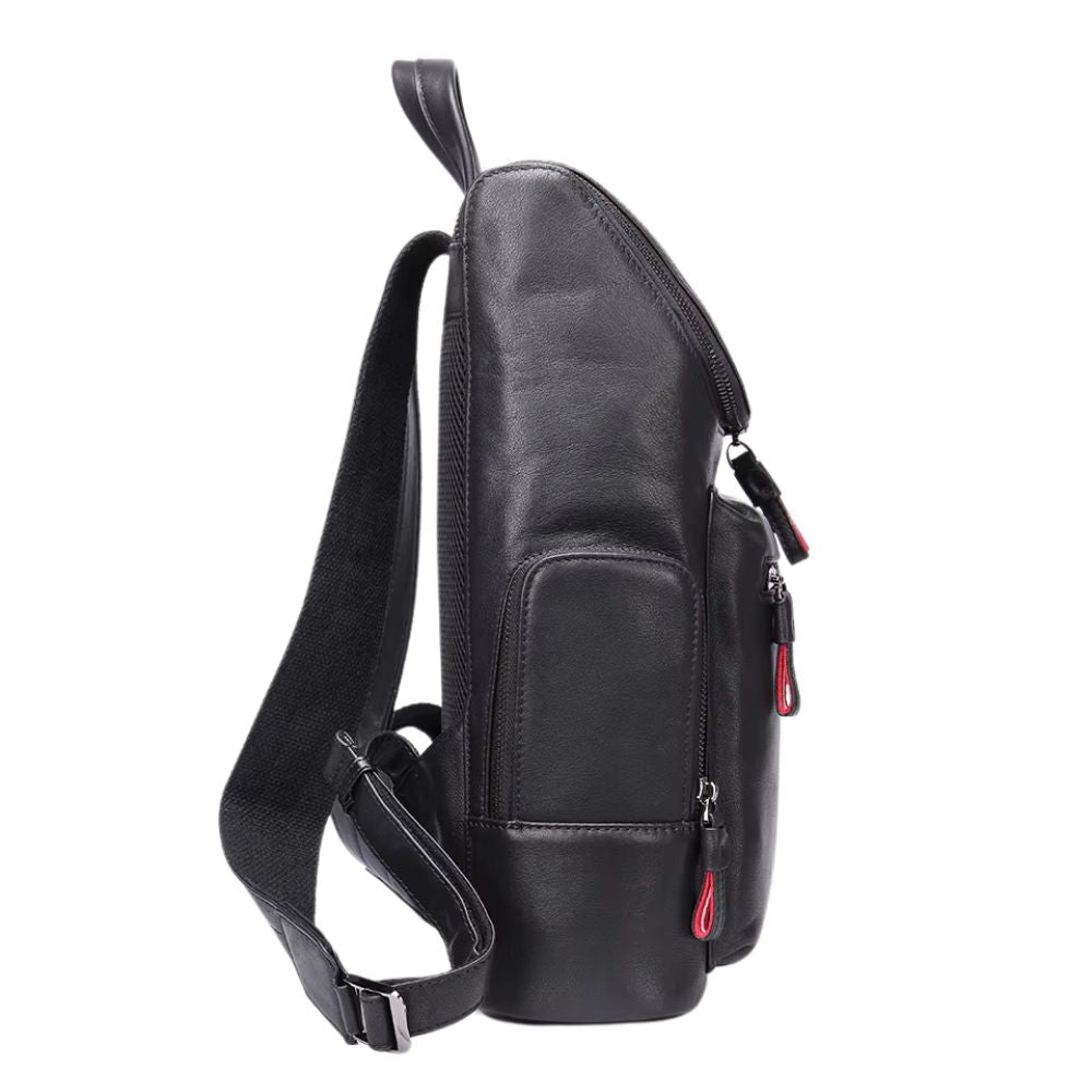 Men's Genuine Leather Laptop Travel Backpack