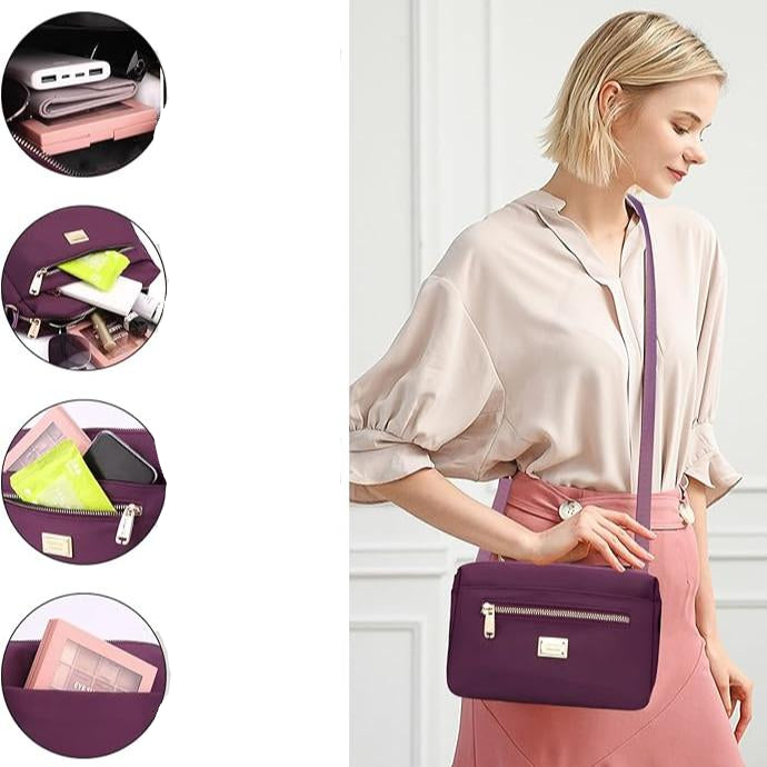Lily | Women's Nylon Waterproof Crossbody Messenger Bag