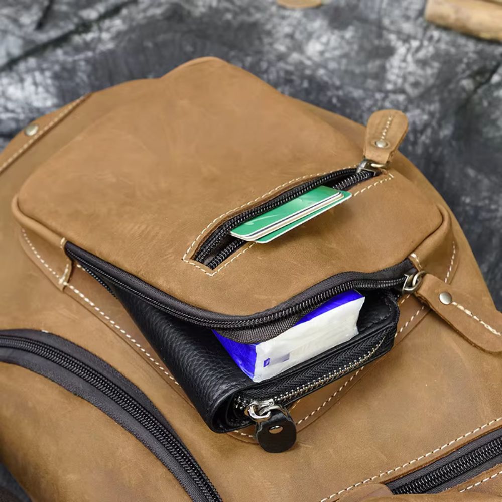 Theo | Men's Leather Travel Crossbody Bag