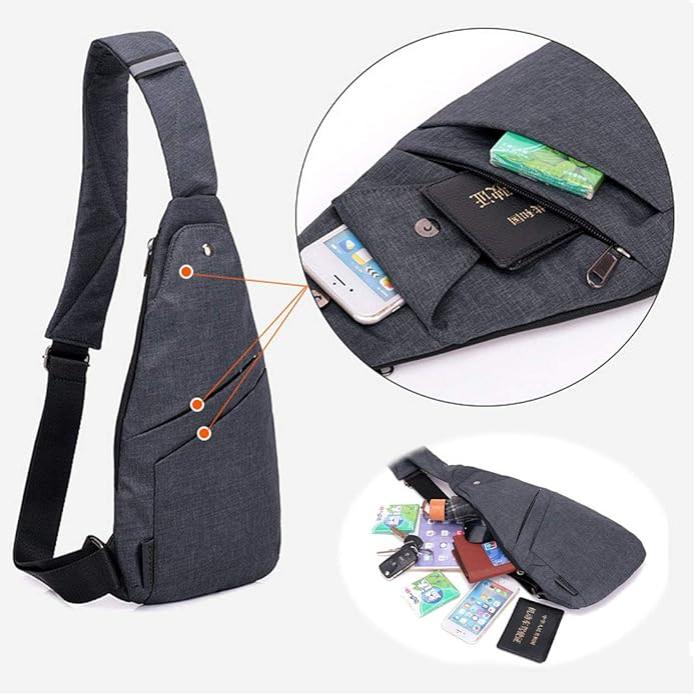 Men's Anti-Theft Crossbody Sling Chest Bag