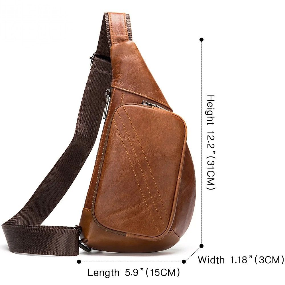 Marley | Men's Waterproof Leather Travel Crossbody Bag