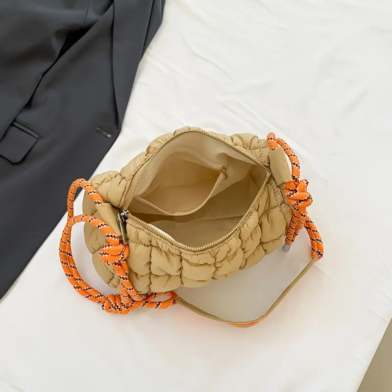 Thea | Women's Quilted Nylon Waterproof Crossbody Messenger Travel Bag