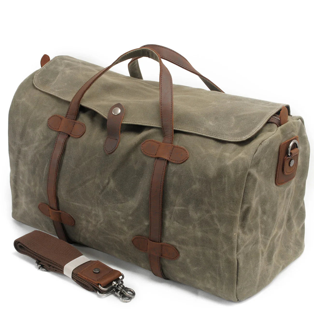 Henry | Waxed Waterproof Canvas Large Travel Garment Sports Duffle Bag