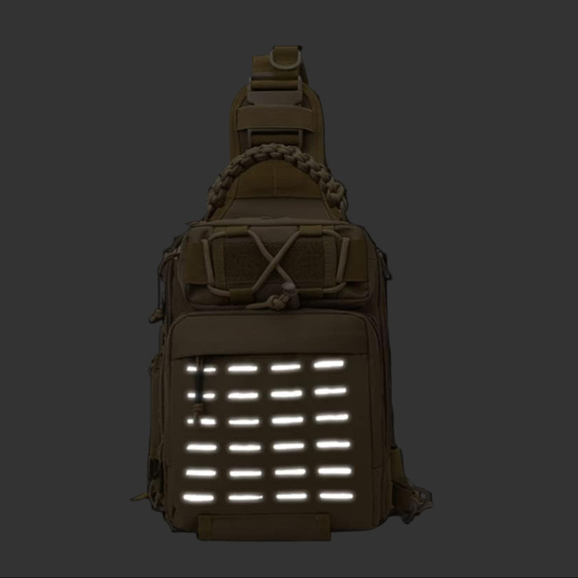 Compact Fishing Sling Bag with Organised Gear Compartments