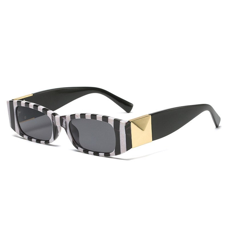 Vintage Small Frame Square Sunglasses Women For Men Fashion Luxury Brand Designer Trend Travel Punk Sun Glasses UV400