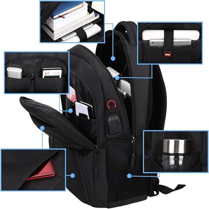 Ethan | Men's Anti-Theft Large Travel Laptop Backpack