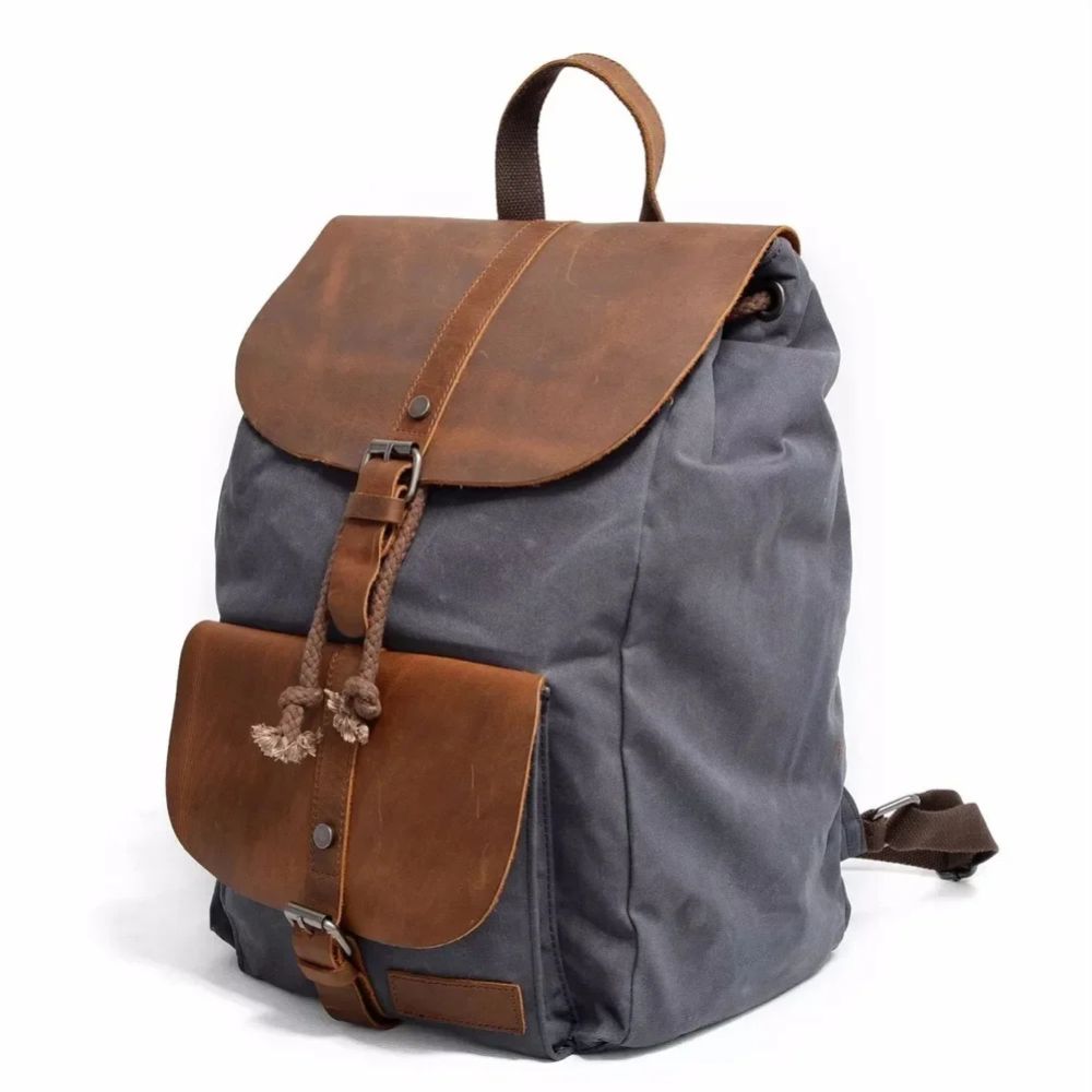 Liam | Waxed Canvas Laptop Travel Backpack