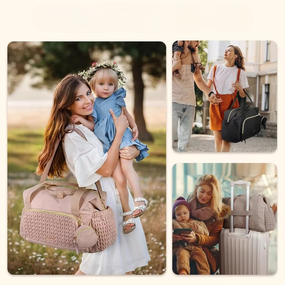 Carter | Men's Large Nylon Gym Travel Duffle Bag with Waterproof Pad