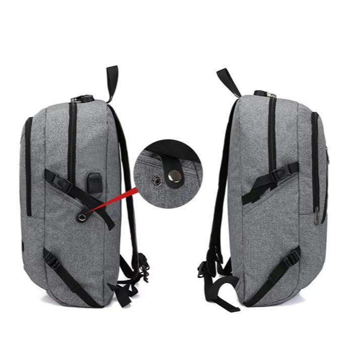 James | Men's Anti-Theft Laptop Travel Backpack with USB Charging Port
