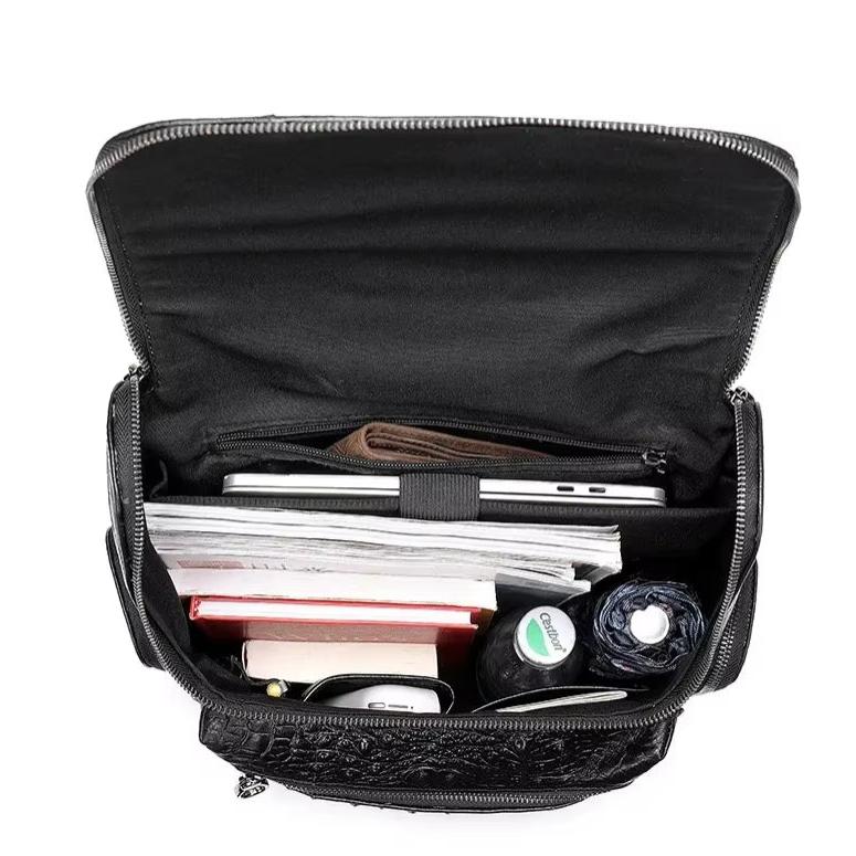 Maxwell | Men's Large Capacity Genuine Leather Business Travel Laptop Backpack