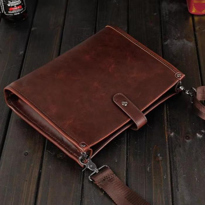 Elijah | Men's Retro Business Crossbody Sling Leather Bag