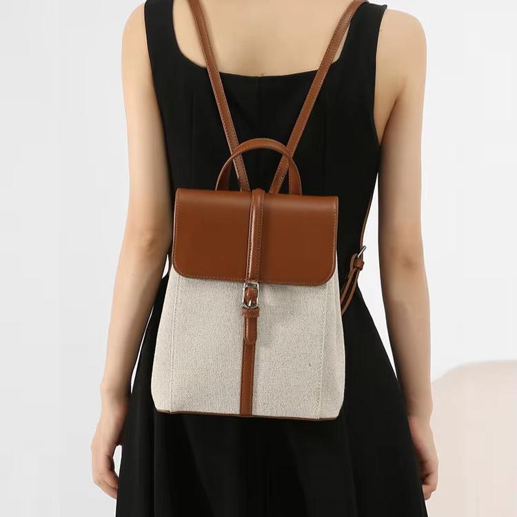 Lily | Women's Preppy Canvas Backpack