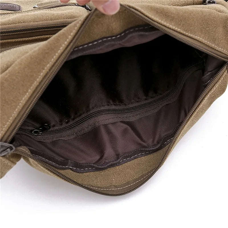 Calvin | Men's Canvas Crossbody Messenger Bag