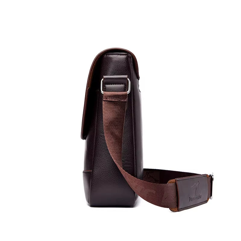 Men's Fashion PU Leather Crossbody Messenger Bag