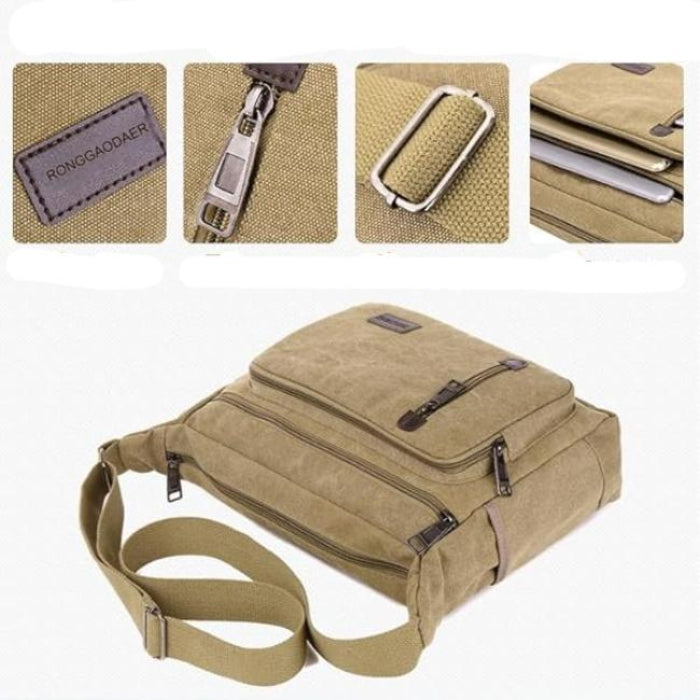 Ethan | Vintage Canvas Men's Crossbody Messenger Bag