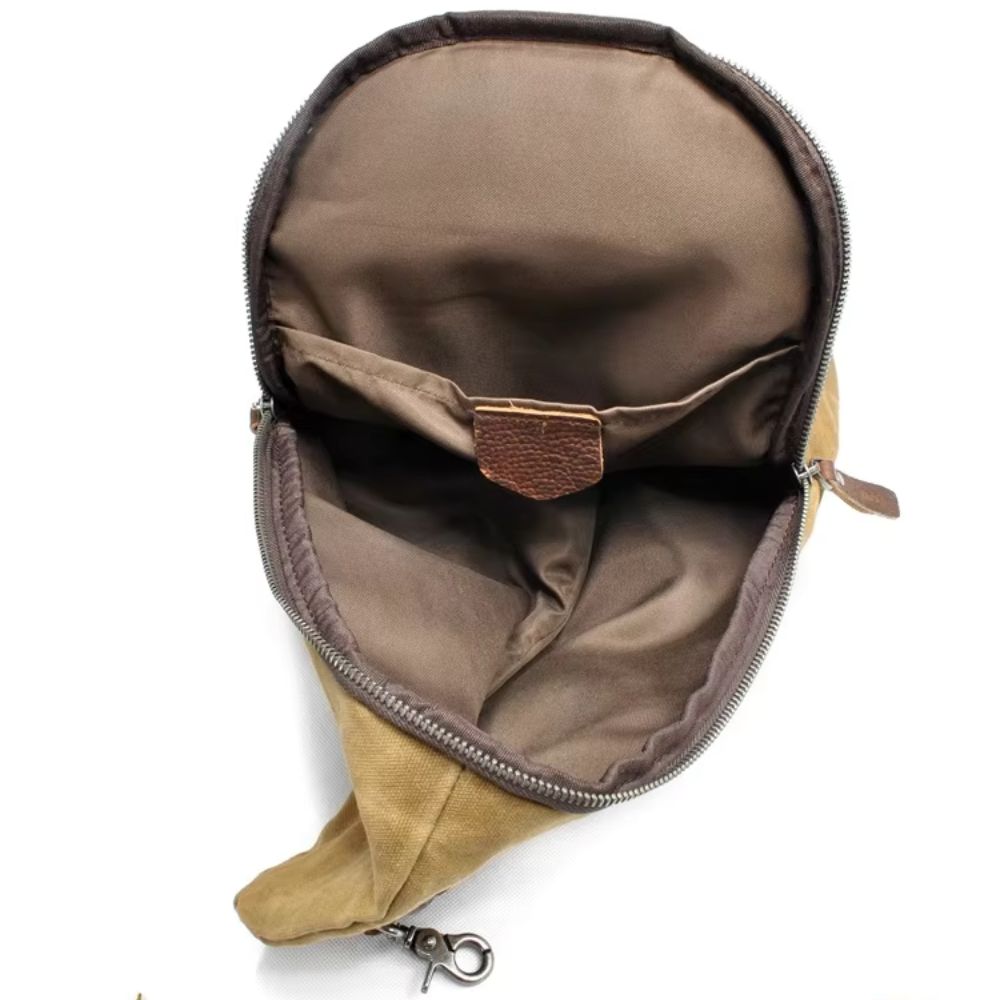 Genesis | Men's Vintage Waxed Canvas Men's Crossbody Bag