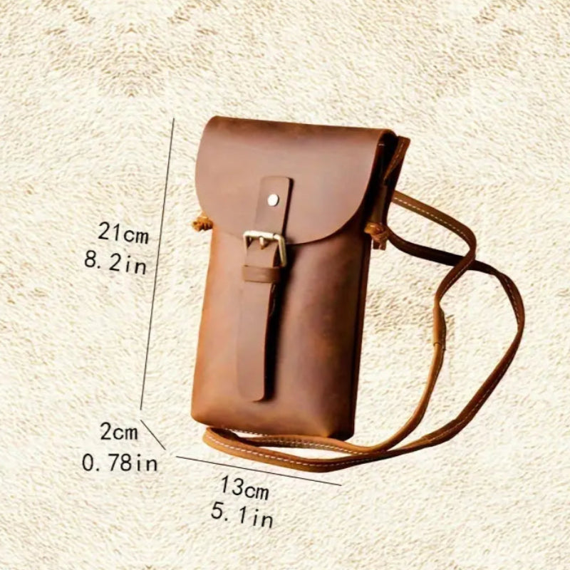 Henry | Men's Vintage Leather Mini Crossbody Sling Bag