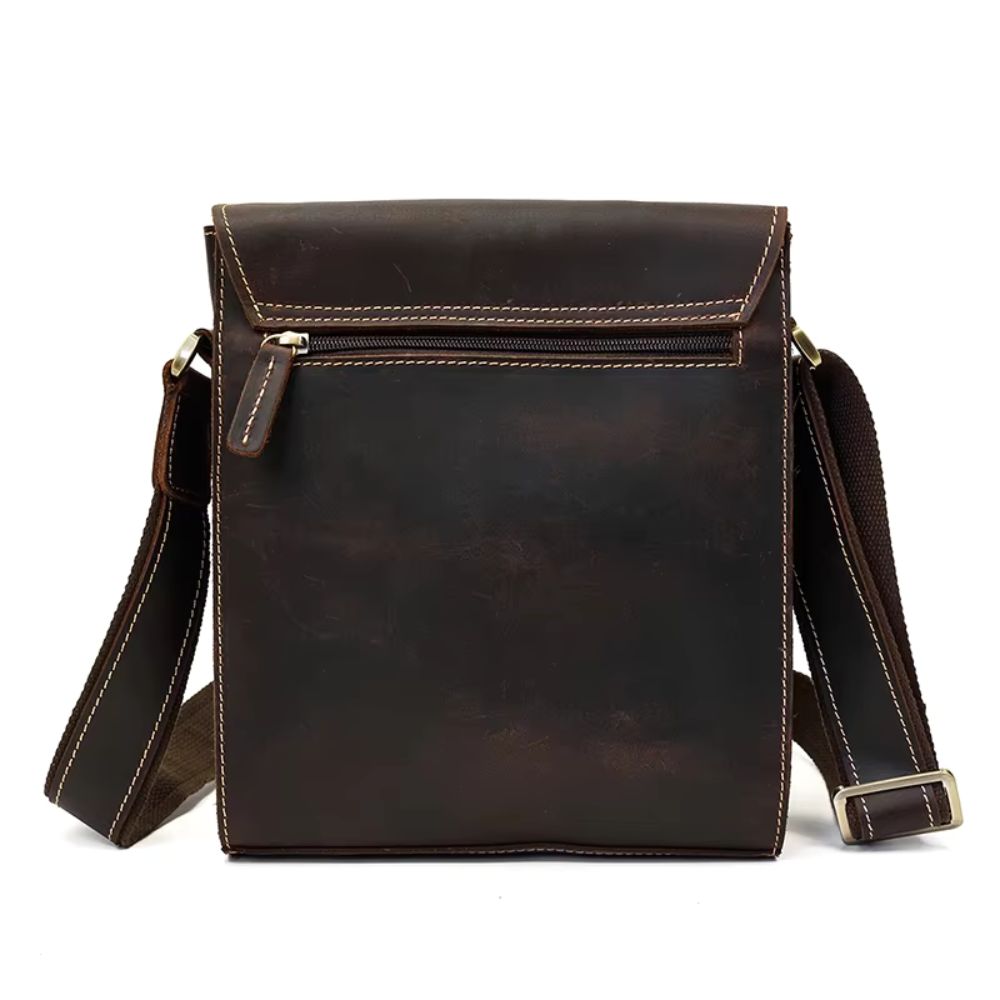 Henry | Men's Vintage Leather Small Satchel Crossbody Bag