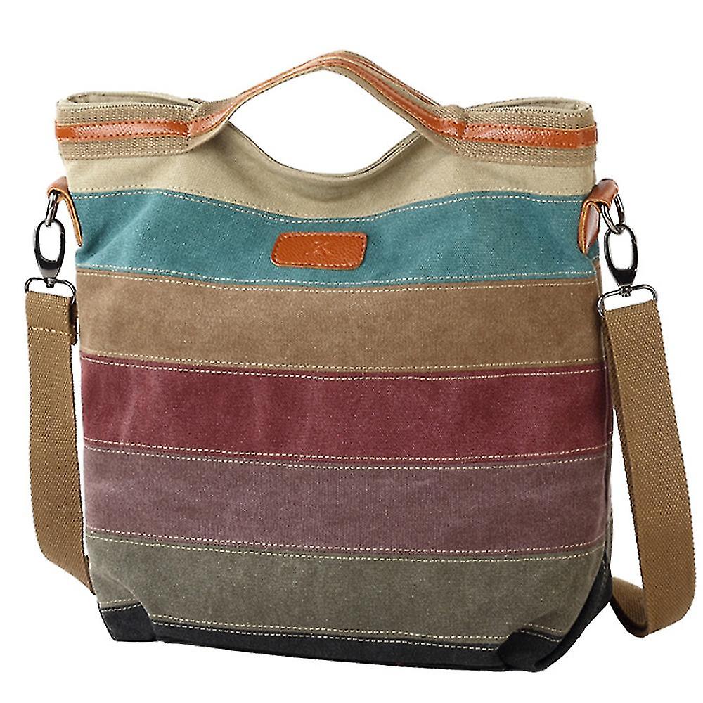 Oliver | Men's Canvas Stripes Crossbody Messenger Handbag