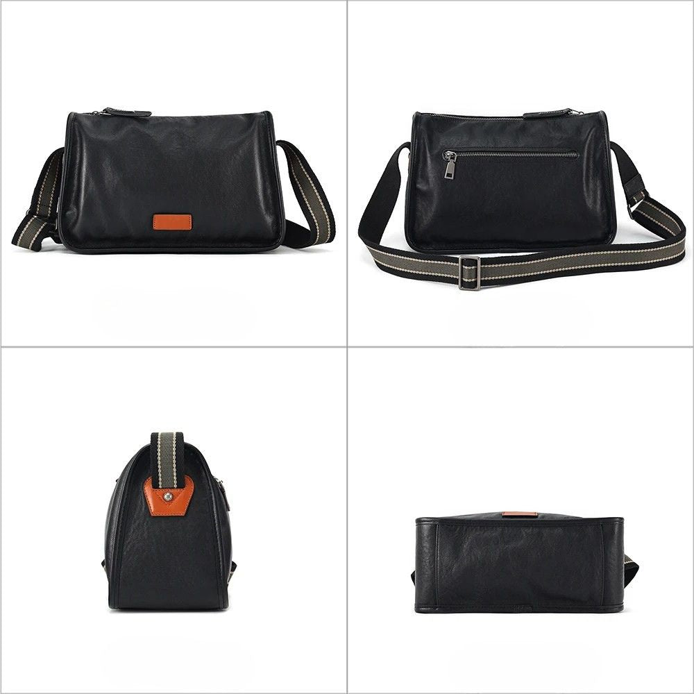 Luca | Men's Genuine Leather Travel Crossbody Messenger Bag