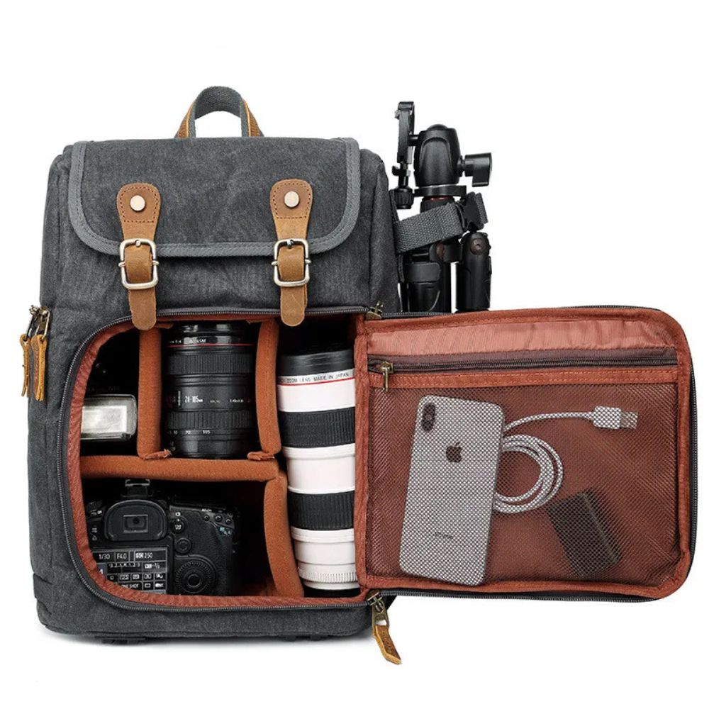 Quinn | Waterproof Canvas Camera Travel Backpack