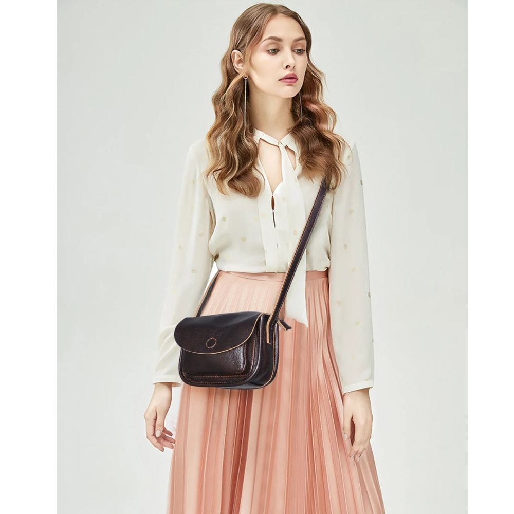 Alicia | Women's Vintage Genuine Leather Small Crossbody Bag