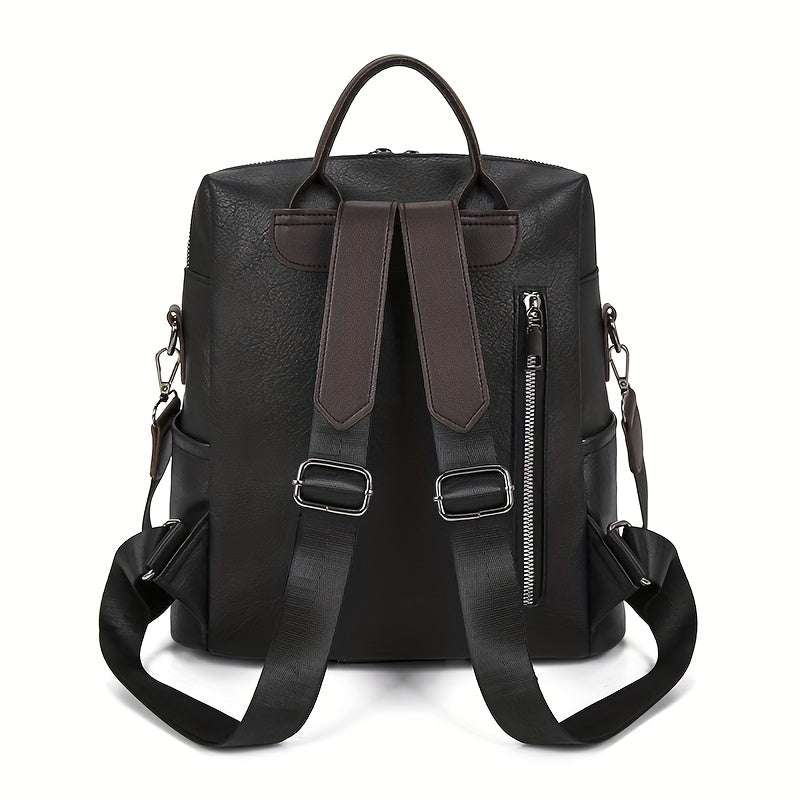 Chloe | Anti-Theft Leather Travel Backpack