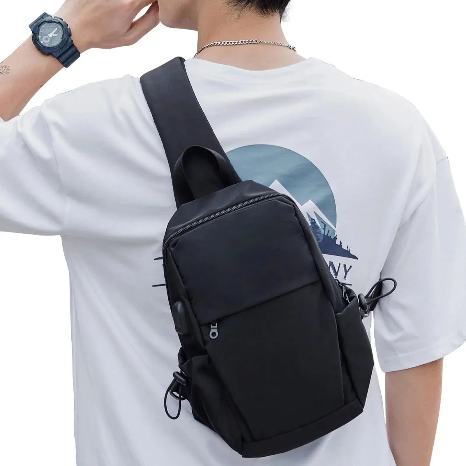Aaron | Mens Waterproof Tactical Small Crossbody Bum Bag
