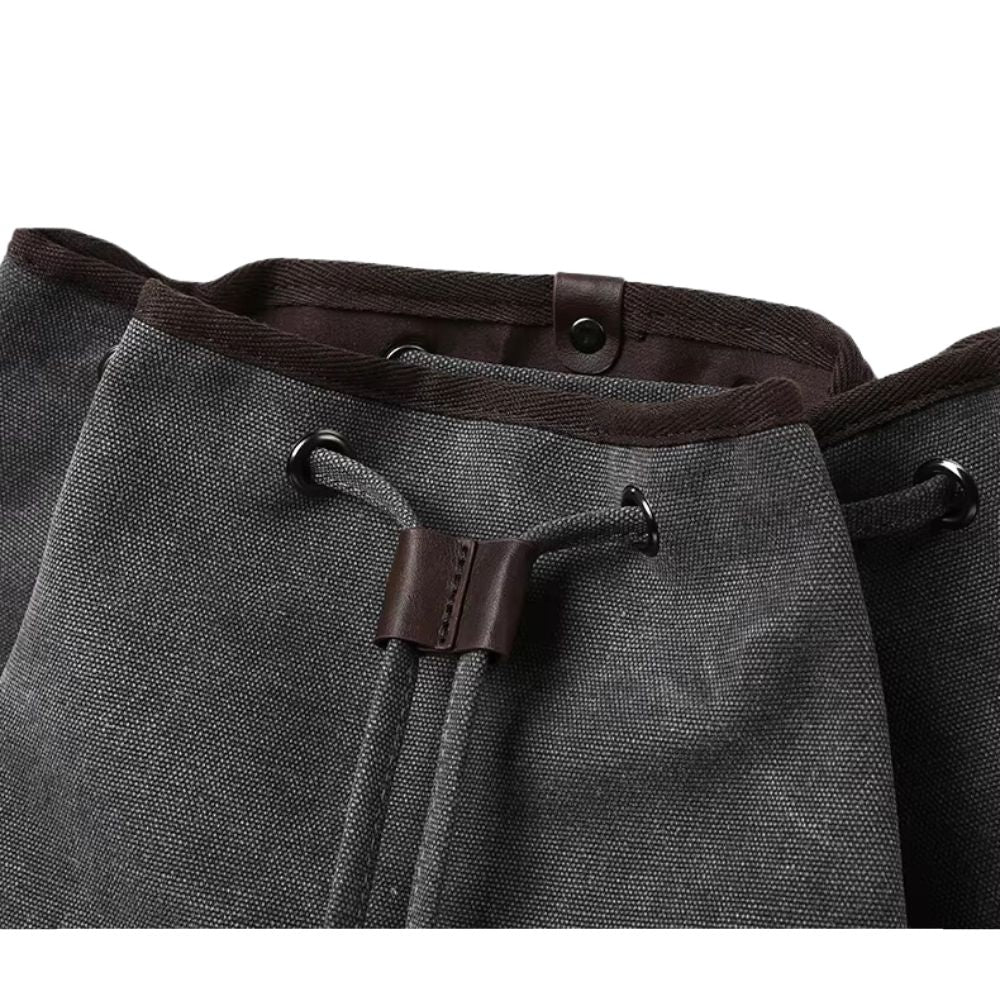 Piper | Men's Canvas Travel Drawstring Laptop Backpack