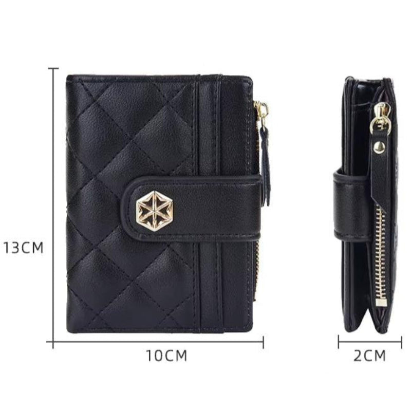 Women's Leather Travel Wallet with RFID Protection
