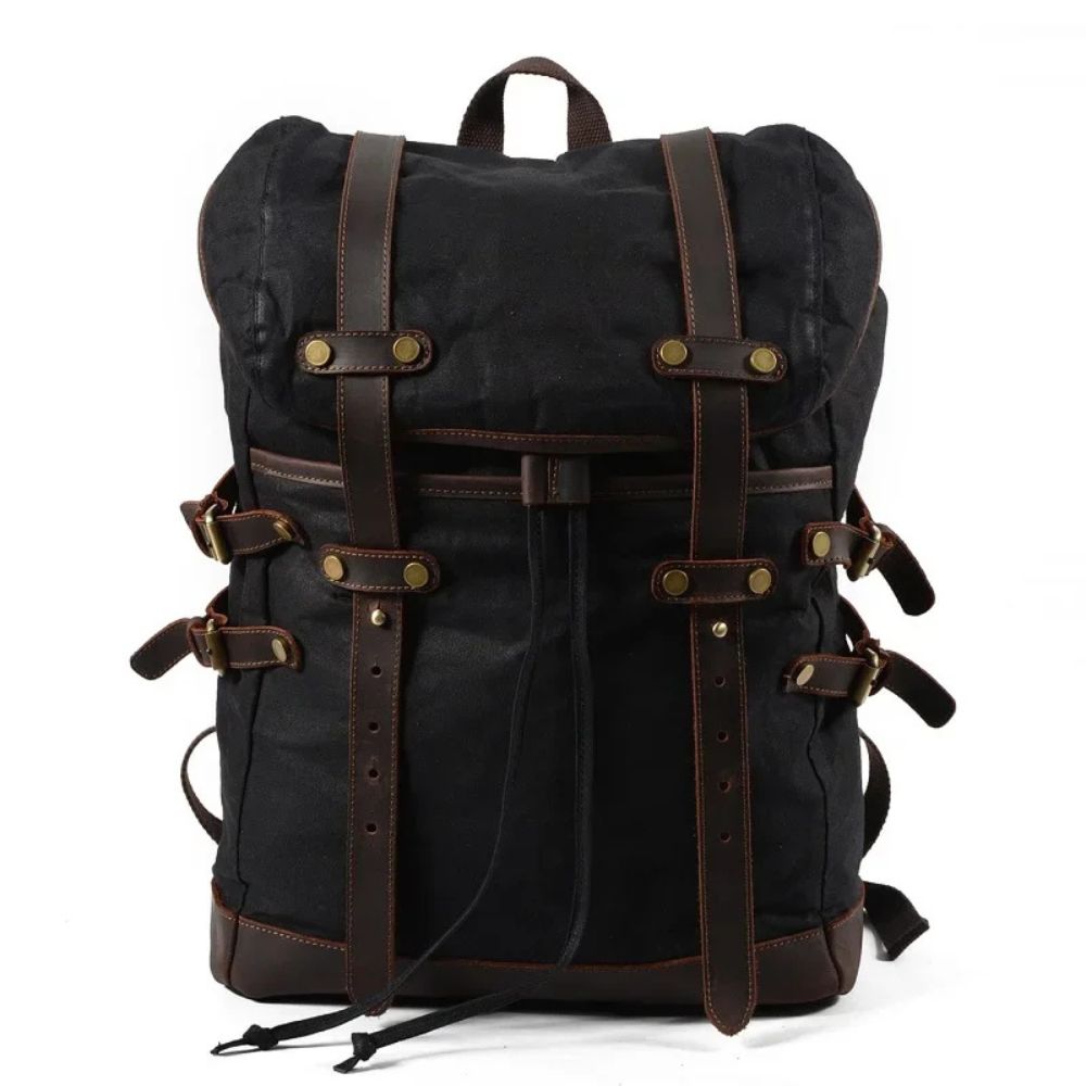 Juniper | Vintage Waxed Canvas Rucksack Travel Backpack