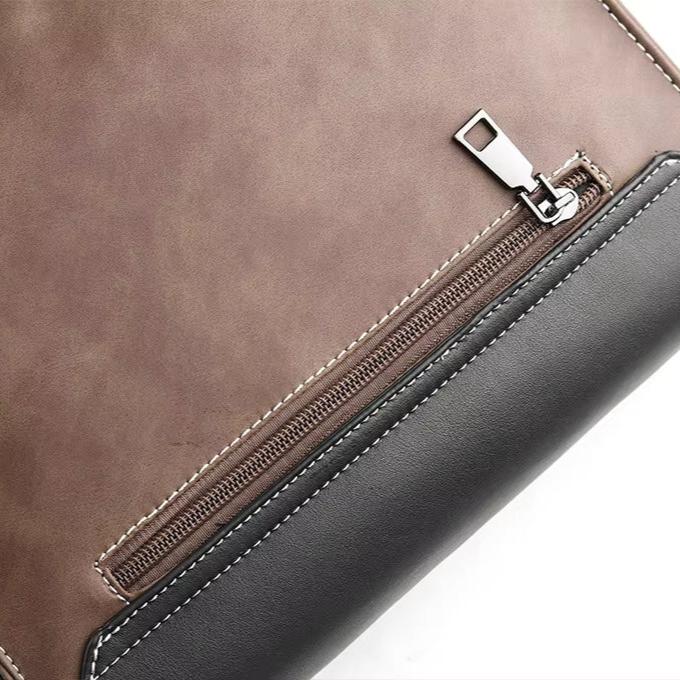 Men's High-End PU Leather Crossbody Messenger Bag