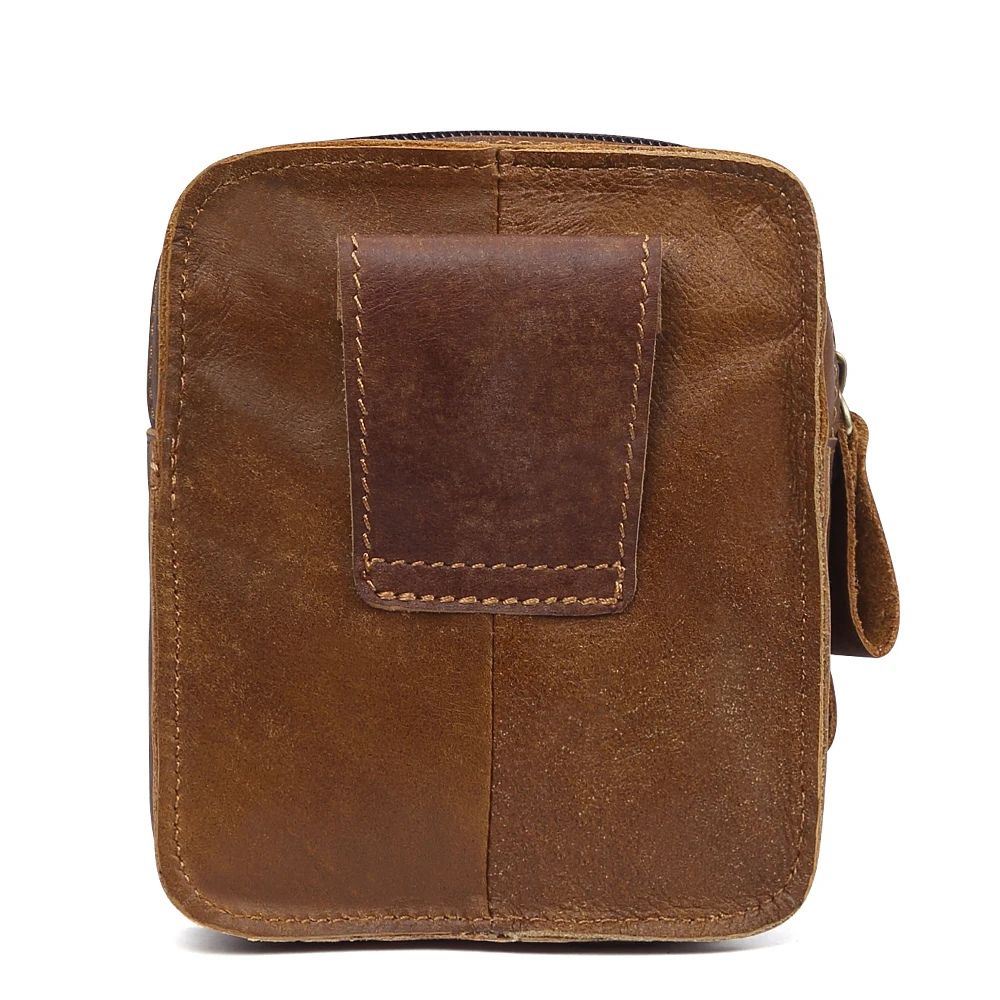 Ezra | Men's Vintage Leather Belt Pouch Bum Bag