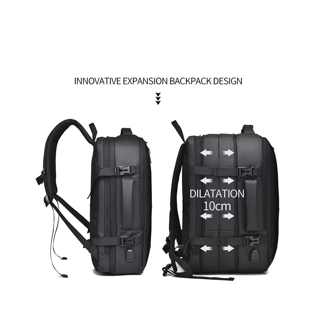 Jordan | Expandable Versatile Waterproof Travel Laptop Backpack