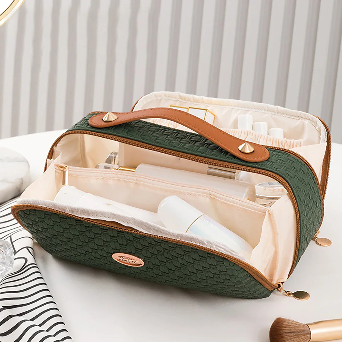 Sienna | Large Capacity Waterproof Cosmetic Makeup Travel Bag